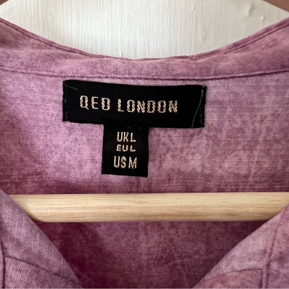 Purple Qed London Button Up Baby doll dress - Picture 8 of 9